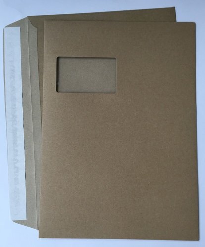 Briefumschlag C4 haftklebend mit Fenster - Muskat - FSC®