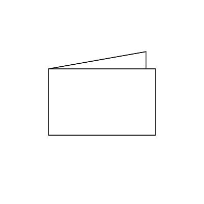 Doppelkarten quer (Trauerpost) 115x185mm - Fein gerändert 1mm