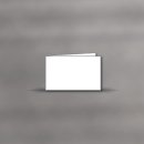 Doppelkarten quer (Trauerpost) 115x185mm weiss - Grau gerändert 2mm