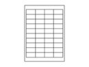 Etiketten 48,5x25,4mm weiss - 40 Etiketten/Blatt
