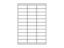 Etiketten 70,0x25,4mm weiss - 33 Etiketten/Blatt