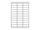 Etiketten 70,0x25,4mm weiss - 33 Etiketten/Blatt