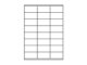 Etiketten 70,0x36,0mm weiss - 24 Etiketten/Blatt
