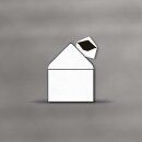 Trauerbriefumschlag gehämmert 111 x 156 mm - Futter...