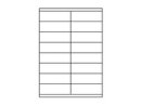 Etiketten 105,0x35,0 mm weiss - 16 Etiketten/Blatt