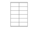 Etiketten 105,0x48,0 mm weiss - 12 Etiketten/Blatt