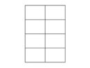 Etiketten 105,0x74,0 mm weiss - 8 Etiketten/Blatt