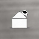 Trauerbriefumschlag gehämmert 116 x 180 mm - Futter...