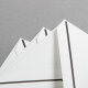 Bütten Trauerhülle 118 x 182 mm - Abgesetzter Rand - weiss halbmatt