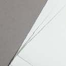 B&uuml;ttenpapier Briefbogen A4 (Trauerpost) - Abgesetzter Rand - gerippt