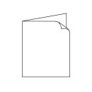 Trauerbogen gefalzt 158 x 204 mm - 2 mm Fein gerändert