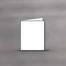 Briefbogen gefalzt (Trauer Papier) 172x215mm - Serie Fein gerändert - weiss, halbmatt