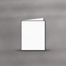 Briefbogen gefalzt Leinenstruktur (Trauerpost) 172x215mm - Fein gerändert