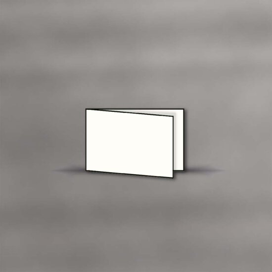 Trauerkarten querdoppelt 115 x 185mm - creme - Fein...