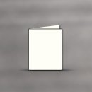 Briefbogen gefalzt (Trauerpost) 183x215mm creme - Fein gerändert