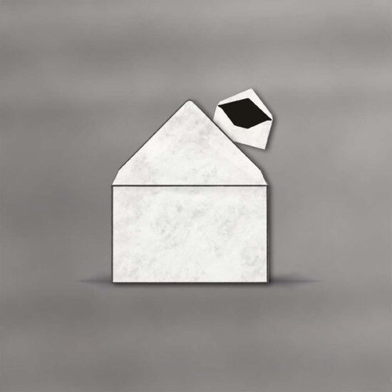 Trauer Briefumschläge Marmor 120 x 191 mm - 2 mm...