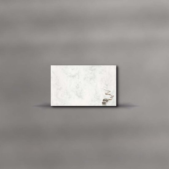 Trauerkarten einzeln - 115 x 185 mm - Marmor Steine