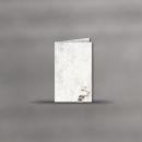 Karte hochdoppelt (Trauerpost) 185x115mm - Marmor Steine