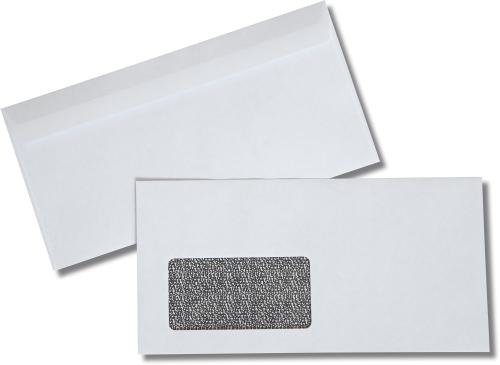 Briefumschlag DIN lang mit Fenster innen grau