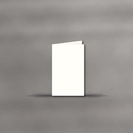 Trauerkarte hochdoppelt - 115x185mm creme - Serie Blanco