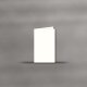 Trauerkarte hochdoppelt - 115x185mm creme - Serie Blanco