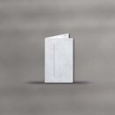 Trauerkarte hochdoppelt mit Kreuz 115 x 185 mm - Marmor...