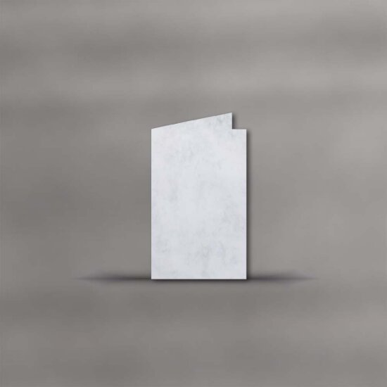 Trauerkarte hochdoppelt - 115 x 185 mm - Marmor Classic