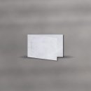 Karte querdoppelt mit Kreuz (Trauerpost) 115x185mm - Marmor weiss