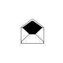 Trauerbriefumschlag feiner Rand 120 x 191 mm - Futter...