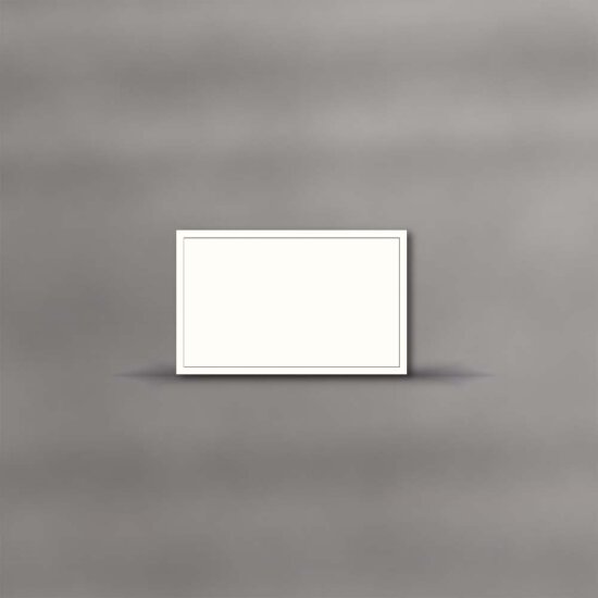 Trauerkarten feiner Rand 115 x 185 mm - creme