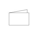 Trauerkarte feiner Rand querdoppelt 115 x 185 mm - creme