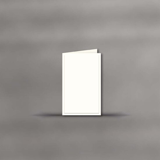 Trauerkarte hochdoppelt 115 x 185 mm - feiner Rand