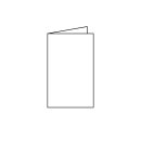 Trauerkarte feiner Rand hochdoppelt 115 x 185 mm - creme