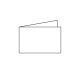 Trauerkarte querdoppelt 115 x 185 mm - Serie 2-farbiger Rand