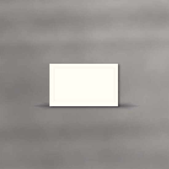 Trauerkarten einzeln mit Blindprägung 115 x 185 mm - Serie Doppelrahmen