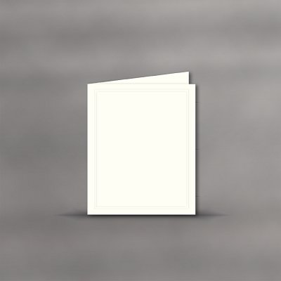 Briefbogen (Trauer-Papier) 183x215mm - Serie Doppelrahmen mit Blindprägung