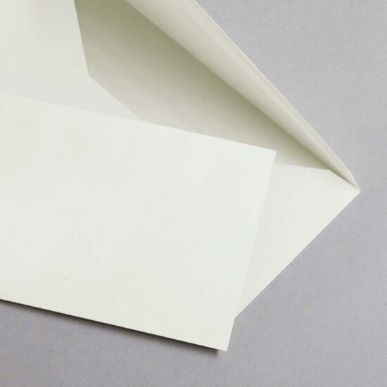 Briefumschläge DIN lang weiss leinen nassklebend -...