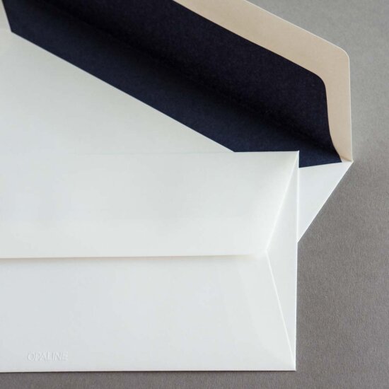 Briefumschläge DIN lang - Futter blau -...