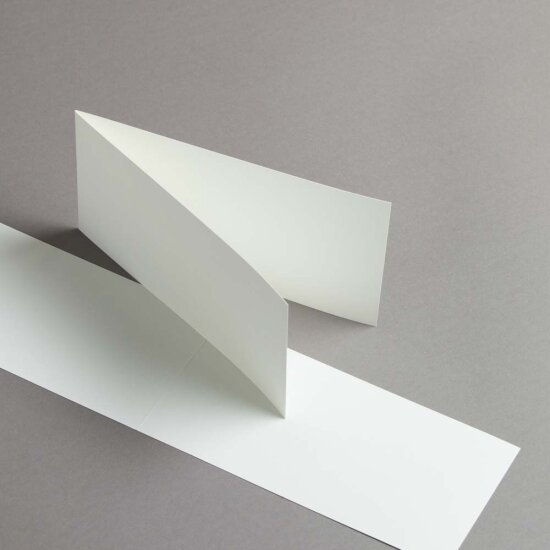 Karten DIN lang querdoppelt weiss matt - MAYSPIES®...