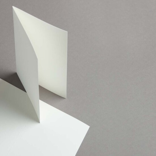 Karten A6 hochdoppelt weiss matt - MAYSPIES® Edelpost