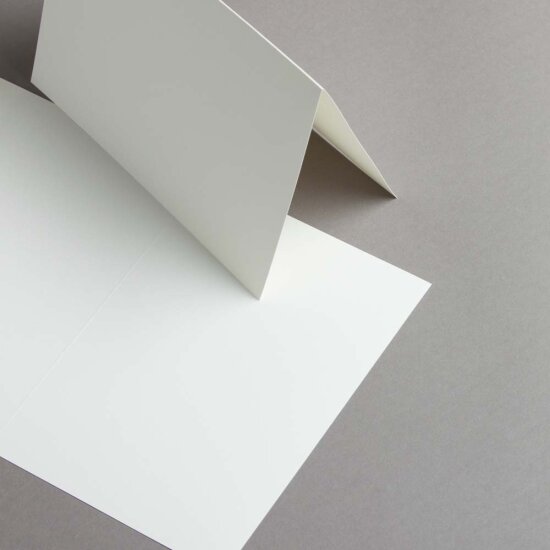Karten A5 hochdoppelt weiss matt - MAYSPIES® Edelpost