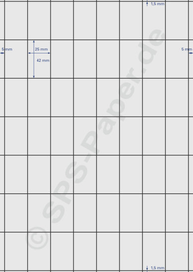 Papier A4 perforiert für Scannerschienen - 25x42mm - weiss 100g