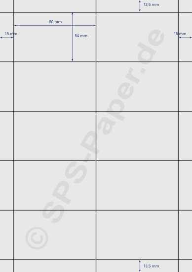 Papier A4 perforiert - 10x 90x54mm - auslaufende Linien -...