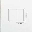 B&uuml;tten Karten handgerissen DIN lang - hochdoppelt