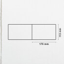 B&uuml;tten Karten handgerissen Diplomat 113 x 175 mm - querdoppelt