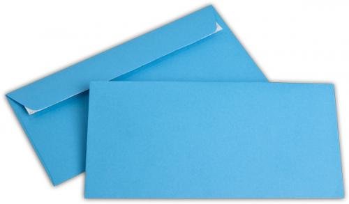 Briefumschlag C6/5 intensiv blau ohne Fenster - Elco Color