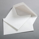 B&uuml;tten Briefumschl&auml;ge handgerissen 118 x 182 mm - Futter grau