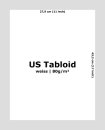 US Tabloid Papier 80g (20 lbs.) weiss