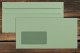 Briefumschlag DIN lang grün mit Fenster innen grau