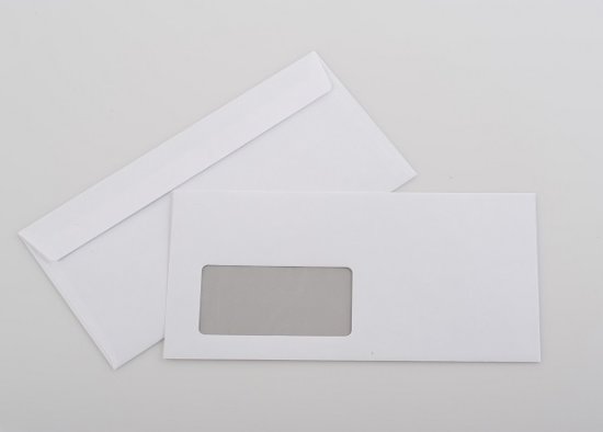 Briefumschlag DIN lang mit Fenster - Lessebo Design® Smooth - FSC®